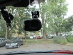 Dashcam Kenwood DRV-410 Full-HD Halterung an der Windschutzscheibe